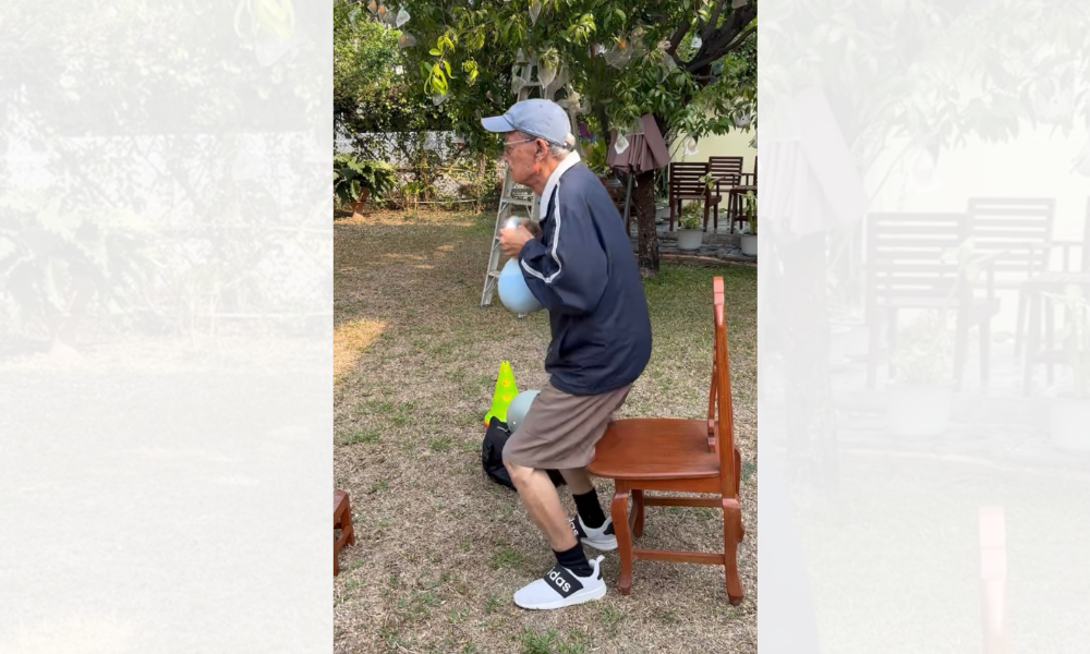 Fall prevention balance exercise